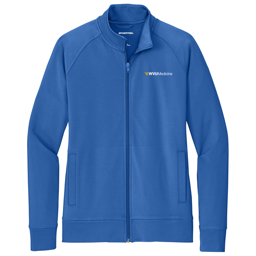 Sport-Tek Ladies Sport-Wick Stretch Full-Zip Cadet Jacket -- True Royal