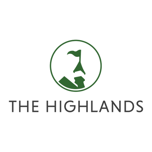 The Highlands Logo 2 Green Ink --  Raglan Sweatshirt White