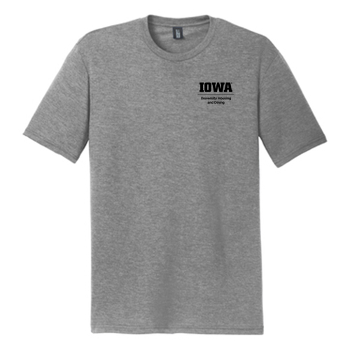 District Made Mens Perfect Tri Crew Tee -- Grey Frost