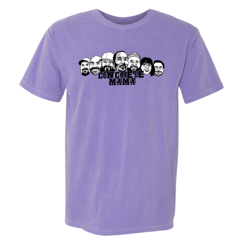 BW Faces Comfort Colors Unisex Garment-Dyed Heavyweight T-Shirt -- Violet