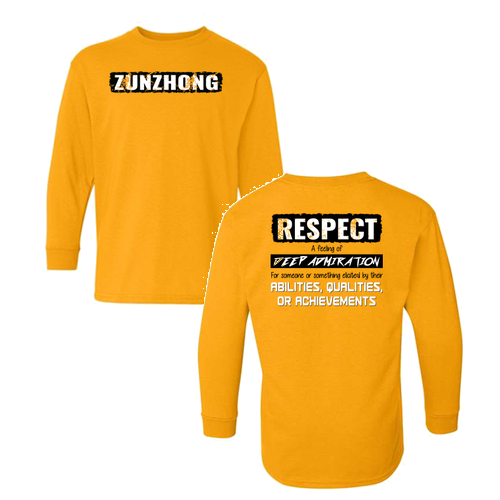 Youth Long Sleeve Yellow House Gildan Tee