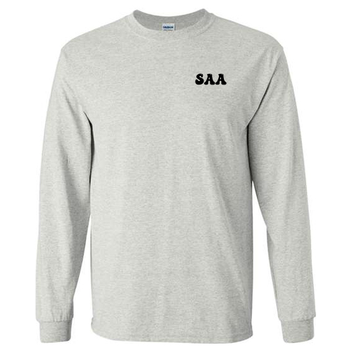 Gildan Ultra Cotton Longsleeve Basic T-Shirt -- Ash
