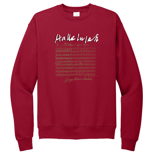 Hanes EcoSmart Crewneck Sweatshirt -- Deep Red