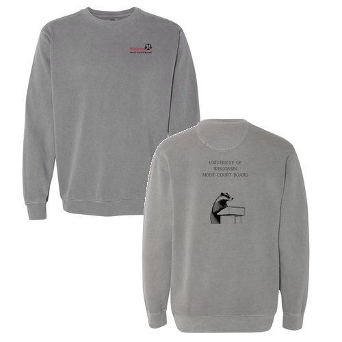 Comfort Colors Unisex Garment-Dyed Crewneck Sweatshirt -- Grey