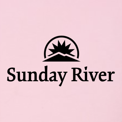 Sunday River Logo 1 Black Ink -- Pullover Hooded Sweatshirt Pink