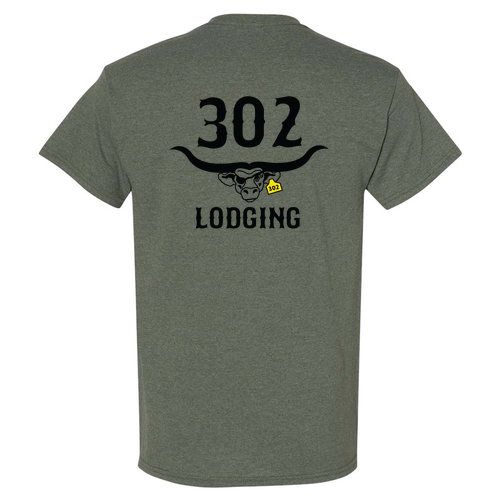 Gildan Heavy Cotton Heather Military Green T-Shirt