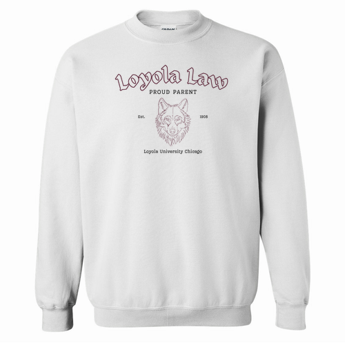 Proud Parent Crewneck Sweatshirt -- White
