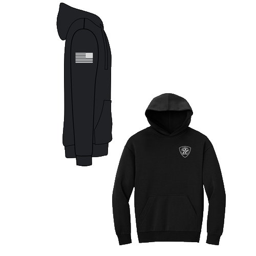 Evanston Police Hoodie -- Black