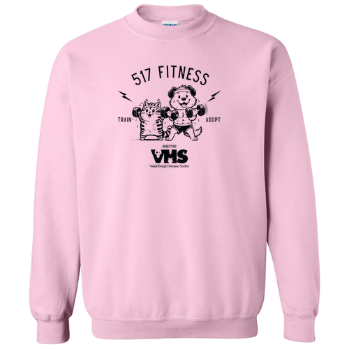 Gildan Heavy Blend Crew Neck Sweatshirt -- Light Pink