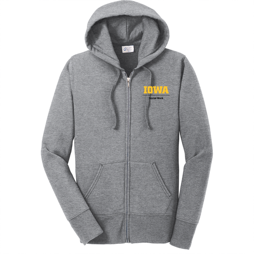 Port and Company Classic Full Zip Hooded Sweatshirt -- Athletic Heather