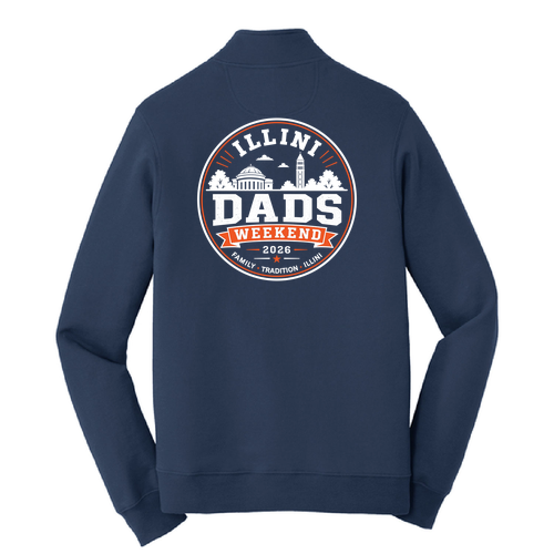Illini Dads Quarter Zip -- Team Navy