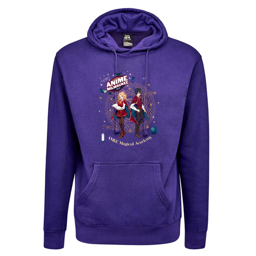 J America Unisex BTB Fleece Hooded Sweatshirt -- Purple