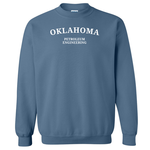 Petroleum Gildan Heavy Blend Crew Neck Sweatshirt -- Indigo Blue