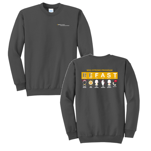 Port and Company Classic Crewneck Sweatshirt -- Charcoal