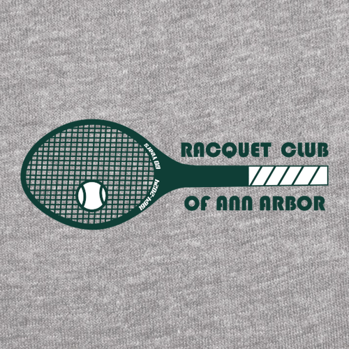 Retro Racquet TriBlend Tee -- Premium Heather
