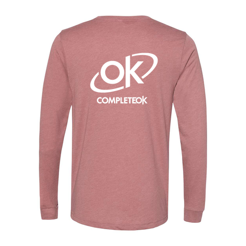 OK Bella+Canvas Unisex Heather Cvc Long Sleeve Tee- Heathers -- Heather Mauve