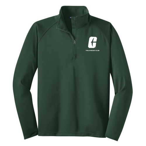 Sport Tek Sport Wick Stretch Half Zip Pullover -- Forest Green