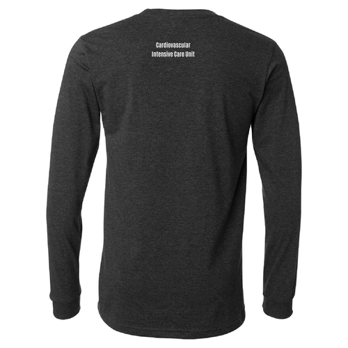 Bella+Canvas Unisex Heather Cvc Long Sleeve Tee- Heathers -- Dark Grey Heather