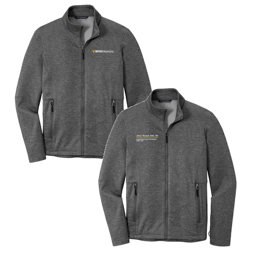 Port Authority Collective Striated Fleece Jacket -- Sterling Grey Heather