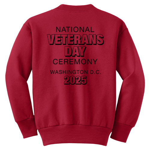 Youth Port and Company Crewneck Sweatshirt -- Red