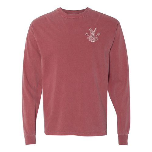 Comfort Colors Ringspun Long Sleeve Tee -- Brick