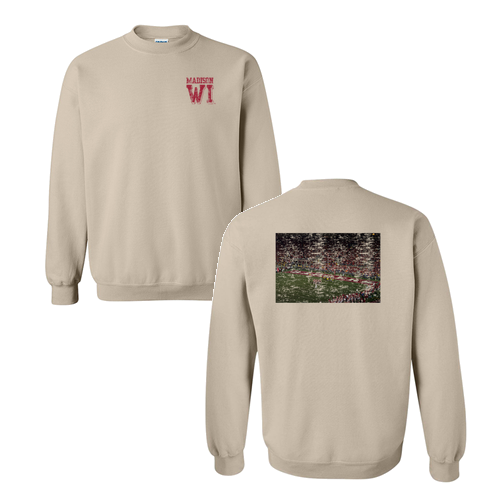 Gildan Heavy Blend Crew Neck Sweatshirt -- Sand