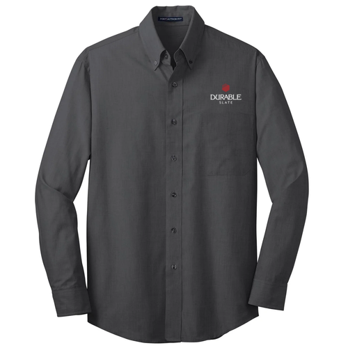PORT AUTHORITY Crosshatch Easy Care Shirt -- Soft Black