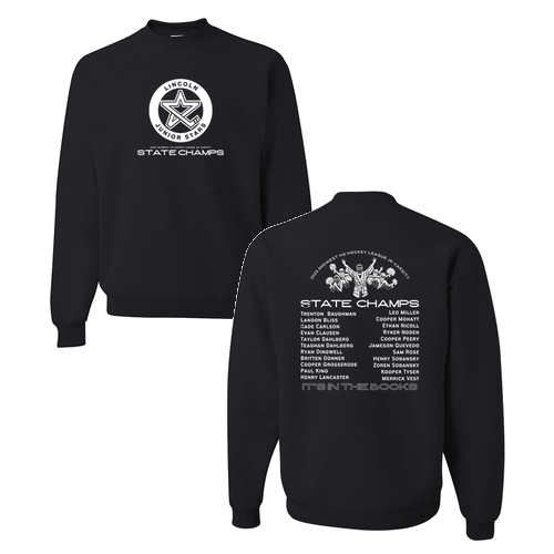 Jerzees 8 Oz. 50/50 Nublend Fleece Crew -- Black