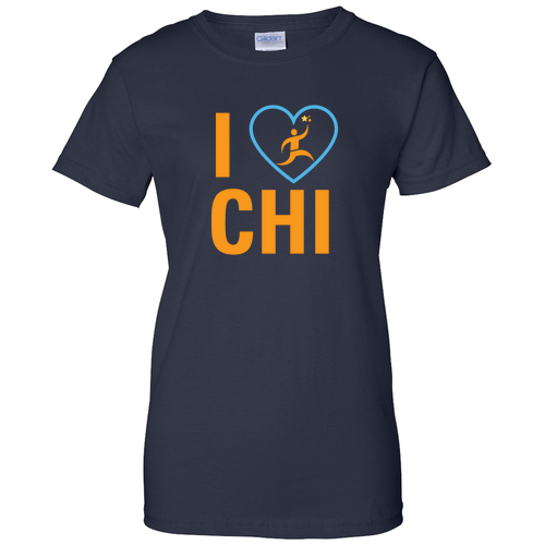 Women's Cut Basic Tee -- Navy