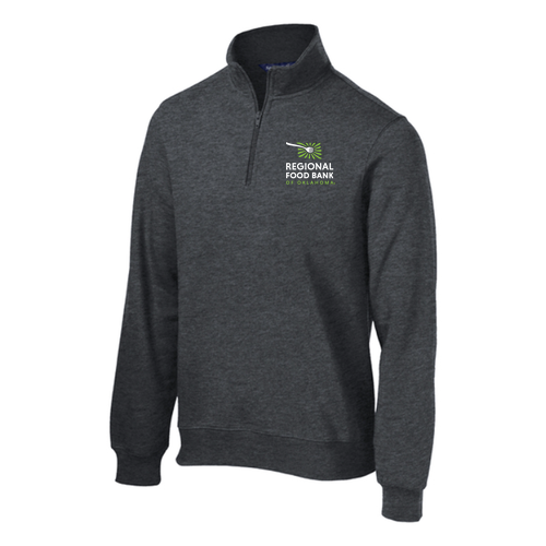 Sport Tek 1/4 Zip Sweatshirt TALL Embroidered-- Graphite Heather