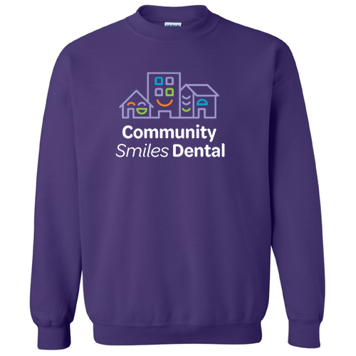 Gildan Heavy Blend Crew Neck Sweatshirt -- Purple