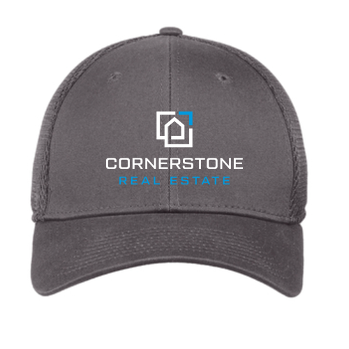 New Era Stretch Mesh Hat -- Charcoal / Charcoal