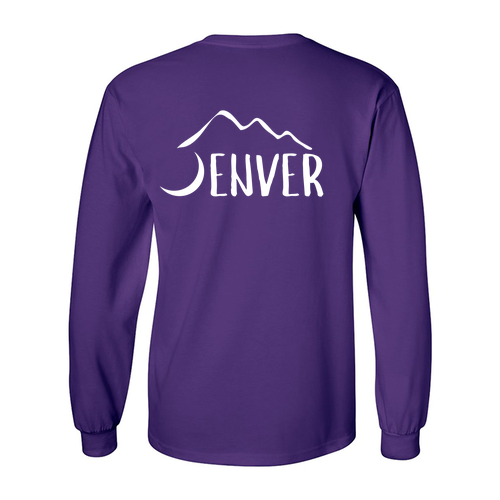 Gildan Ultra Cotton Longsleeve Basic T-Shirt -- Purple