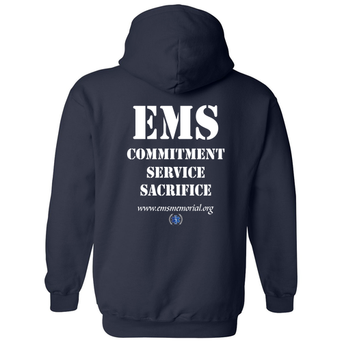 National EMS Memorial Unisex Hoodie Navy