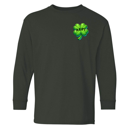 Gildan Youth Heavy Cotton Longsleeve -- Forest Green