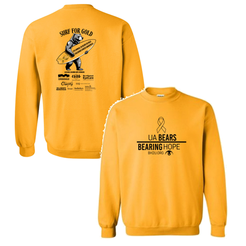Gildan Heavy Blend Crew Neck Sweatshirt --- Gold