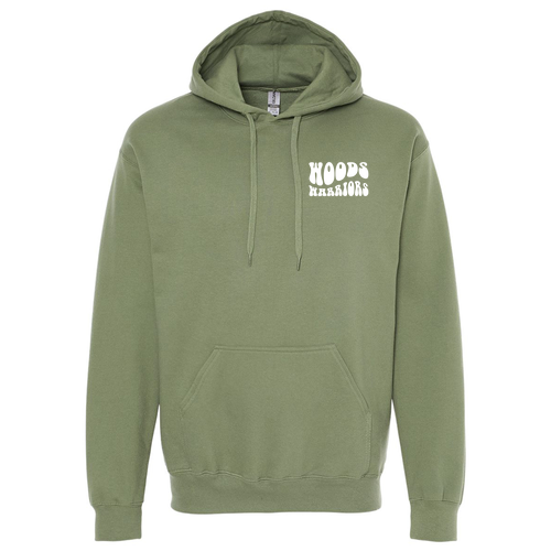 Gildan Youth Midweight Fleece Hooded Sweatshirt -- Military Green
