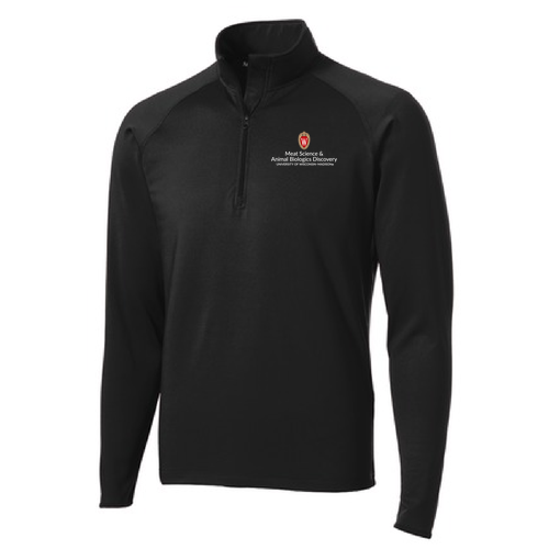 Sport Tek Sport Wick Stretch Half Zip Pullover -- Black