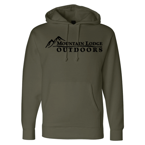 Independent Trading Co. Unisex Heavyweight Hooded Sweatshirt -- Army