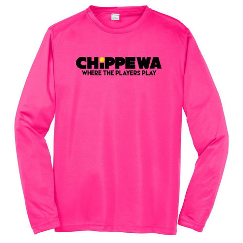 Sport Tek Long Sleeve Competitor -- Neon Pink