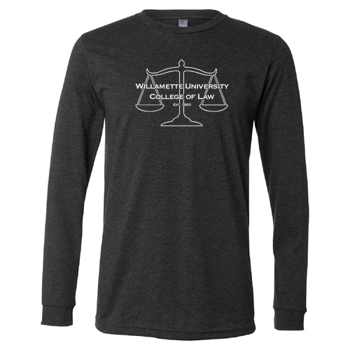 Bella+Canvas Unisex Heather Cvc Long Sleeve Tee- Heathers -- Dark Grey Heather