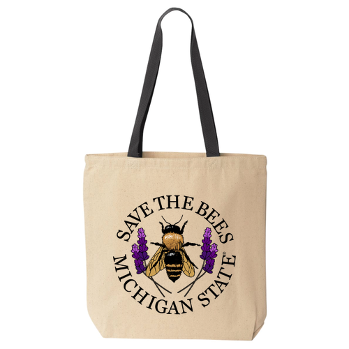 Liberty Bags Canvas Tote with Contrasting Handles -- Natural / Black