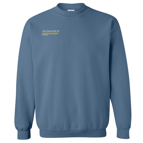 Gildan Heavy Blend Crew Neck Sweatshirt -- Indigo Blue
