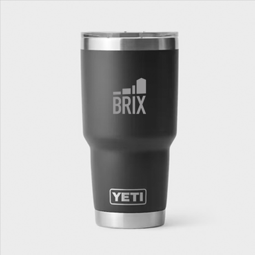 Laser Engraved YETI 30 oz Rambler Tumbler -- Black