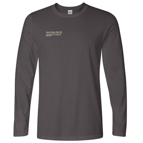 Gildan Softstyle Longsleeve T Shirt -- Charcoal
