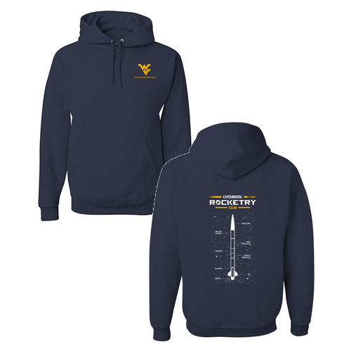 Jerzees 8 oz 50/50 Nublend Adult Hooded Sweatshirt -- Navy (Diagram Design)