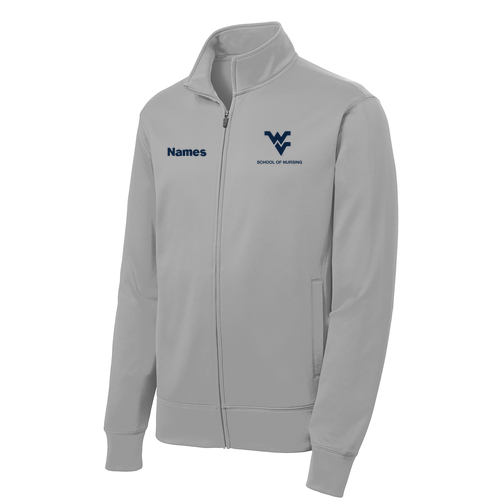 Sport-Tek Sport-Wick Fleece Full-Zip Jacket -- Silver