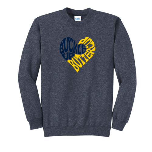 Port and Company Classic Crewneck Sweatshirt -- Heather Navy