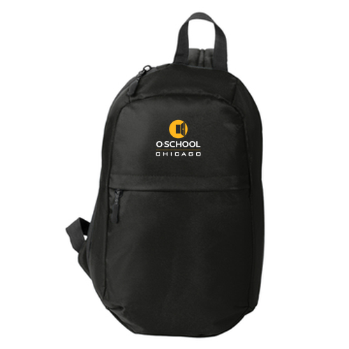 O-School Crossbody Backpack -- Deep Black