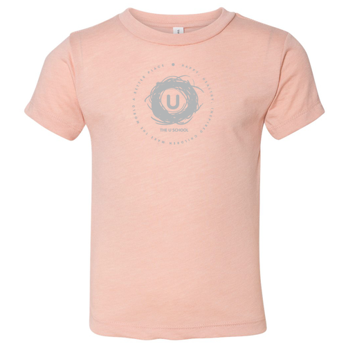 Toddler Bella Canvas Triblend Short Sleeve Tee -- Peach